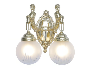 FORTUNA II - Handmade brass wall lamp - Wall lamp by Patinas Lighting
