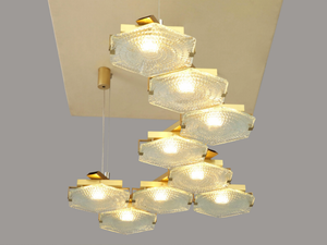 HEXXA PENDANT 09 - LED glass pendant lamp - Ceiling lamp by Patinas Lighting