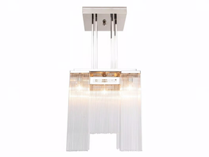 HOFFMANN II - Handmade nickel chandelier - Ceiling lamp by Patinas Lighting