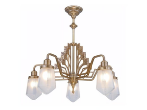 LINZ - Handmade brass chandelier - Ceiling lamp by Patinas Lighting