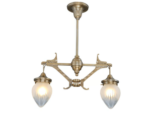 LISBON 2 - Handmade brass chandelier - Ceiling lamp by Patinas Lighting