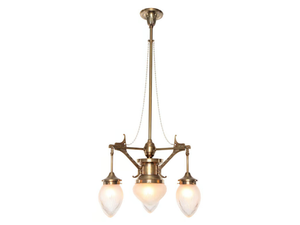 LISBON 3 - Handmade brass chandelier - Ceiling lamp by Patinas Lighting