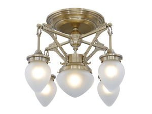 LISBON 4 - Handmade brass ceiling lamp - Ceiling lamp by Patinas Lighting