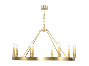 LOS ANGELES PENDANT 90 - Brass chandelier - Ceiling lamp by Patinas Lighting