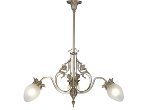 LYON 3 - Handmade brass chandelier - Ceiling lamp by Patinas Lighting