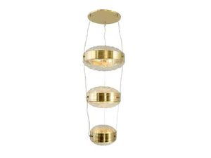 MACARON TRIPLE PENDANT - LED brass pendant lamp - Ceiling lamp by Patinas Lighting