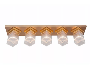 MONACO IX - Ceiling lamp in brass and glass - Ceiling lamp by Patinas Lighting