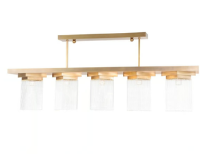 MONACO IX - Pendant lamp in brass and glass - Ceiling lamp by Patinas Lighting