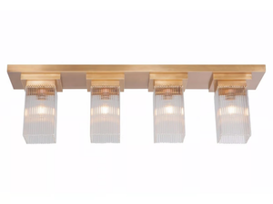 MONACO V - Ceiling lamp in brass and glass - Ceiling lamp by Patinas Lighting