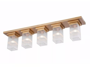 MONACO VI - Ceiling lamp in brass and glass - Ceiling lamp by Patinas Lighting