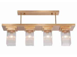 MONACO VI - Pendant lamp in brass and glass - Ceiling lamp by Patinas Lighting