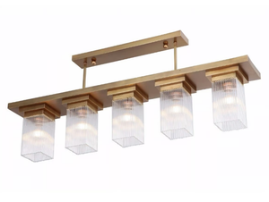 MONACO VIII - Pendant lamp in brass and glass - Ceiling lamp by Patinas Lighting