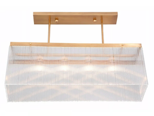 MONACO X - Pendant lamp in brass and glass - Ceiling lamp by Patinas Lighting