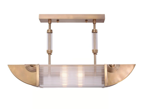 NIZZA II - Brass pendant lamp - Ceiling lamp by Patinas Lighting