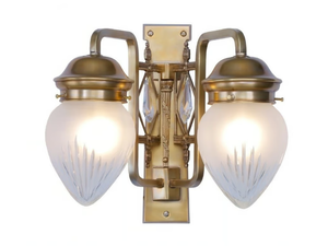 PANNON II - Brass wall lamp - Wall lamp by Patinas Lighting