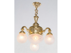 PAPA II - Handmade brass chandelier - Ceiling lamp by Patinas Lighting