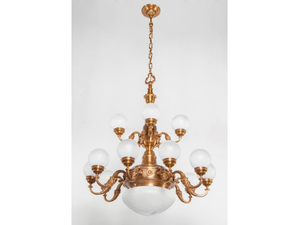 PECS - Brass chandelier - Ceiling lamp by Patinas Lighting