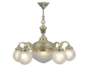 PECS I - Handmade brass chandelier - Ceiling lamp by Patinas Lighting
