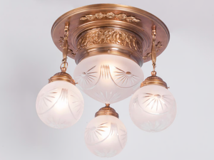 PECS III - Brass ceiling lamp - Ceiling lamp by Patinas Lighting