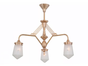 PRAGUE 3/I - Handmade brass chandelier - Ceiling lamp by Patinas Lighting
