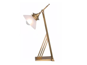 PRAGUE II - Handmade brass table lamp - Table lamp by Patinas Lighting