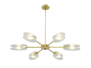 PRESENT CHANDELIER 1 - LED brass pendant lamp - Ceiling lamp by Patinas Lighting