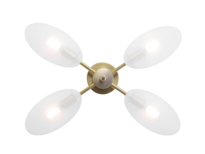 PRESENT WALL LIGHT 4 - LED brass wall light - Wall lamp by Patinas Lighting
