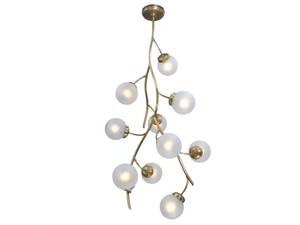 PRIMAVERA 10 - Brass ceiling lamp - Ceiling lamp by Patinas Lighting