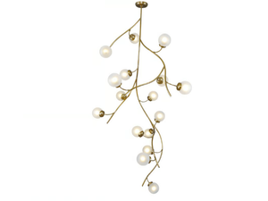PRIMAVERA 16 - Handmade brass ceiling lamp - Ceiling lamp by Patinas Lighting