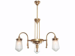 TYROL 3 - Handmade brass chandelier - Ceiling lamp by Patinas Lighting