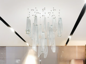 CRYPTO 291 - Murano glass pendant lamp - Ceiling lamp by Patrizia Volpato