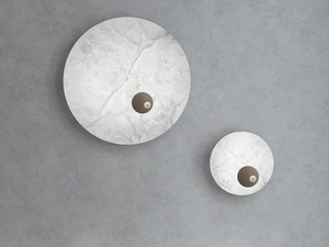 LUNA NUOVA - Alabaster wall lamp / ceiling lamp - Wall lamp by Patrizia Volpato