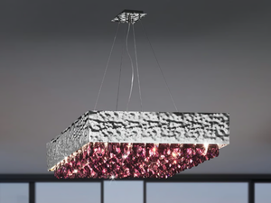 MAGMA 450 - Pendant lamp with crystals - Ceiling lamp by Patrizia Volpato