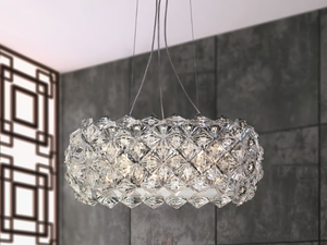 PRISMA 820 - Pendant lamp with crystals - Ceiling lamp by Patrizia Volpato