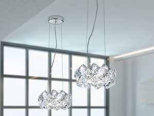 PRISMA 820 - Pendant lamp with crystals - Ceiling lamp by Patrizia Volpato
