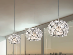 PRISMA 821 - Pendant lamp with crystals - Ceiling lamp by Patrizia Volpato