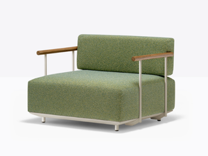 ARKI-SOFA PLUS - Fabric garden armchair with armrests - Armchair by Pedrali