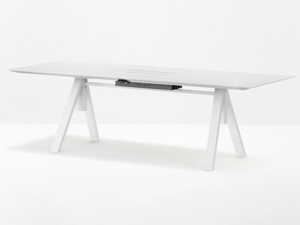ARKI-TABLE ADJUSTABLE - Height-adjustable rectangular office desk - Desk by Pedrali