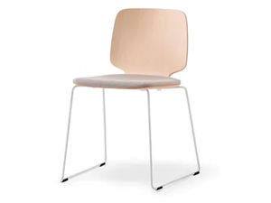 BABILA 2720/A - Multi-layer wood chair with integrated cushion - Accessories by Pedrali