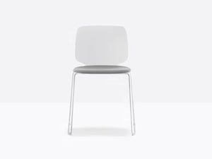 BABILA 2740/A - Sled base upholstered technopolymer chair - Chair by Pedrali