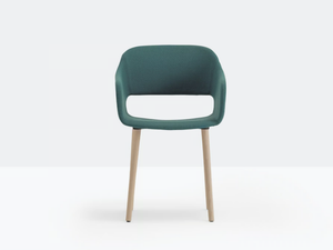 BABILA 2756 - Upholstered fabric chair with armrests - Chair by Pedrali