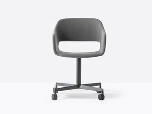 BABILA 2776 - With 4-spoke base fabric chair with castors - Chair by Pedrali