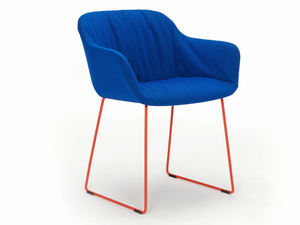 BABILA XL 2743R - Fabric easy chair with removable cover with armrests - Armchair by Pedrali