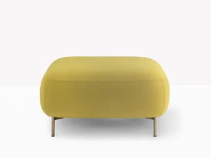 BUDDY 213 - Upholstered square fabric pouf - Pouf by Pedrali