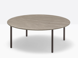 BUDDY BDTD_79 - Low round laminate coffee table - Side table by Pedrali
