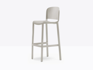 DOME 262 / 263 - Polypropylene stool with back - Stool by Pedrali