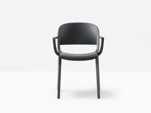 DOME 265 - Polypropylene chair with armrests - Chair by Pedrali