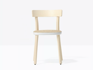 FOLK 2920 - Ash chair with cane seat - Chair by Pedrali