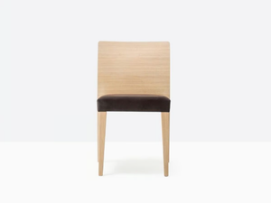 GLAM 430 - Upholstered oak chair with integrated cushion - Accessories by Pedrali