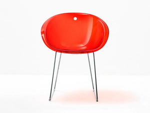 GLISS 921 - Sled base polycarbonate chair - Chair by Pedrali